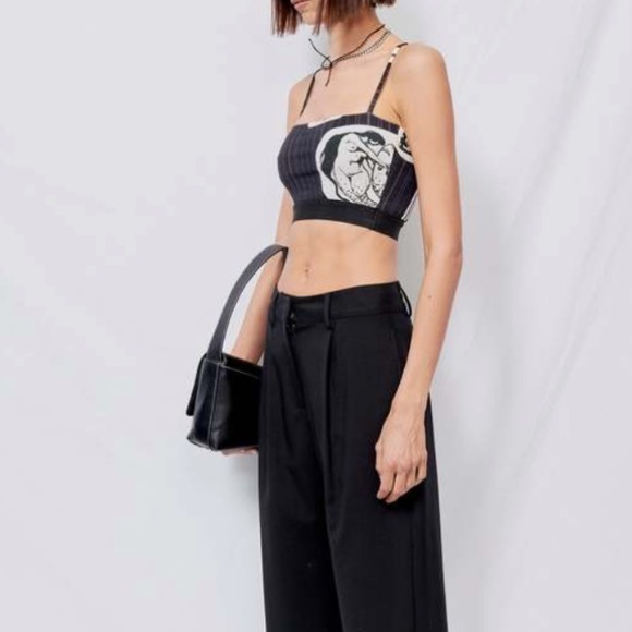 ELLISS London Pinstripe Bralette Sustainable Sold Out Piece Medium - Picture 5 of 10